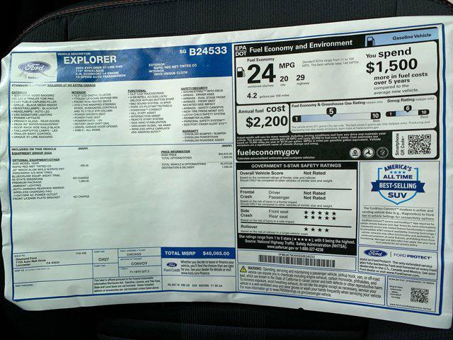 new 2025 Ford Explorer car, priced at $46,236