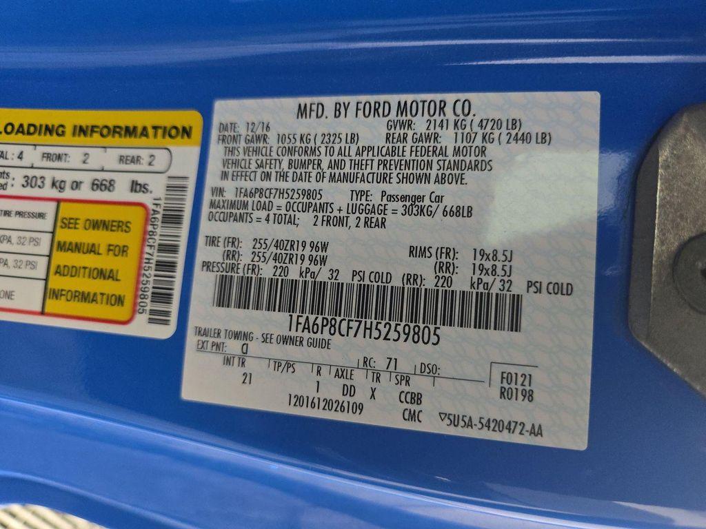 used 2017 Ford Mustang car, priced at $29,095