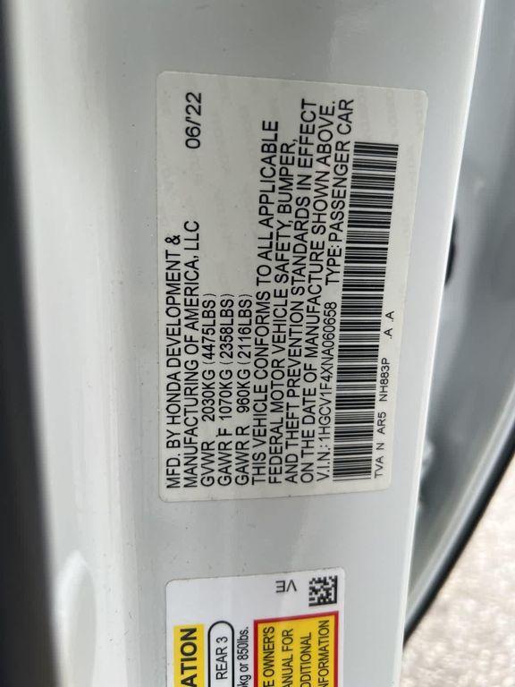 used 2022 Honda Accord car, priced at $26,691