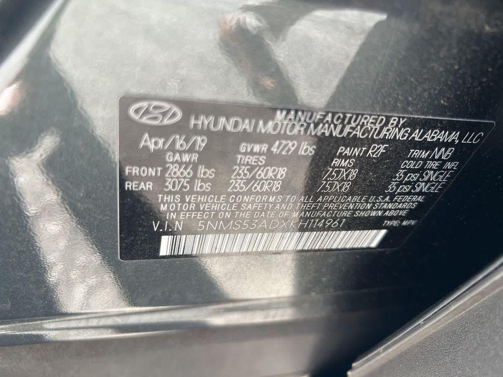 used 2019 Hyundai Santa Fe car, priced at $20,558