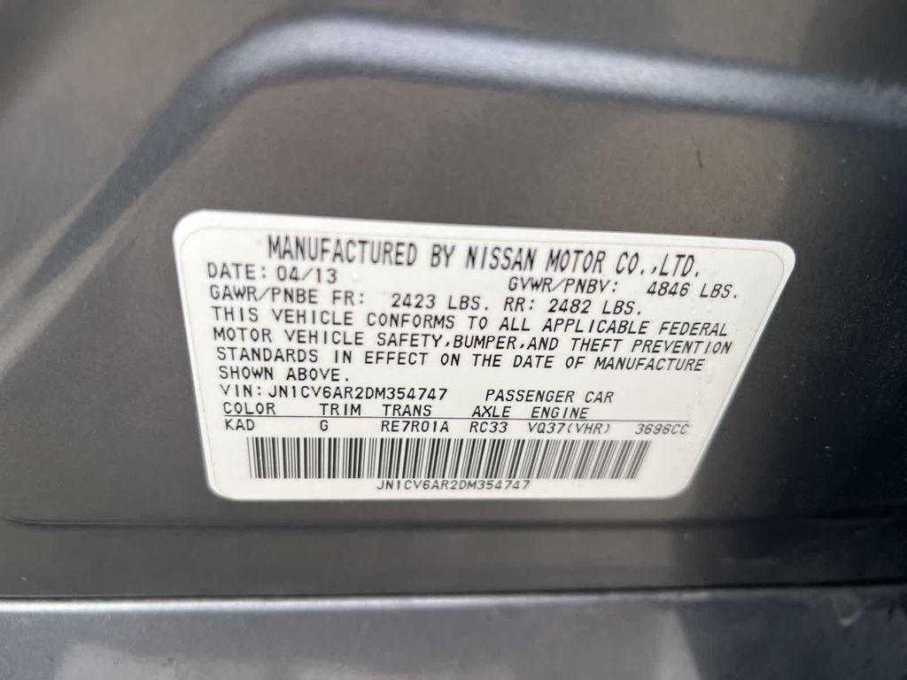 used 2013 INFINITI G37x car, priced at $10,504