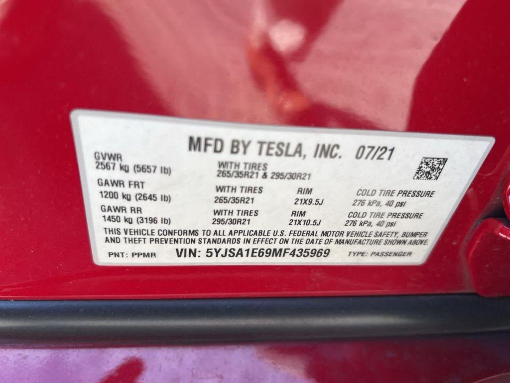 used 2021 Tesla Model S car, priced at $47,711