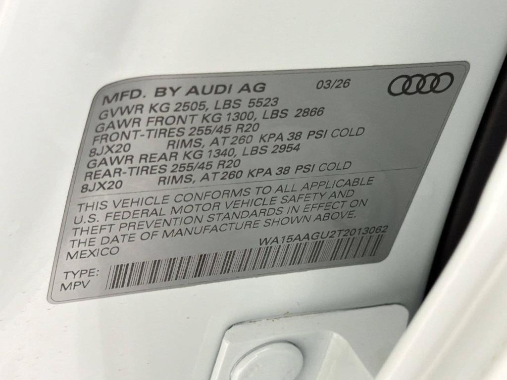 new 2026 Audi Q5 car, priced at $60,743