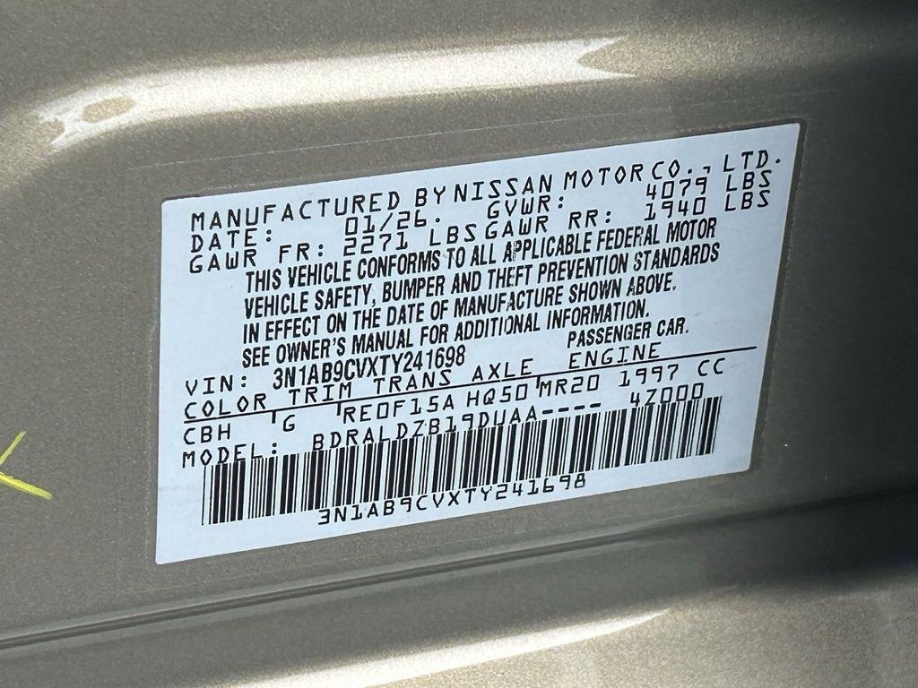 new 2026 Nissan Sentra car, priced at $23,068