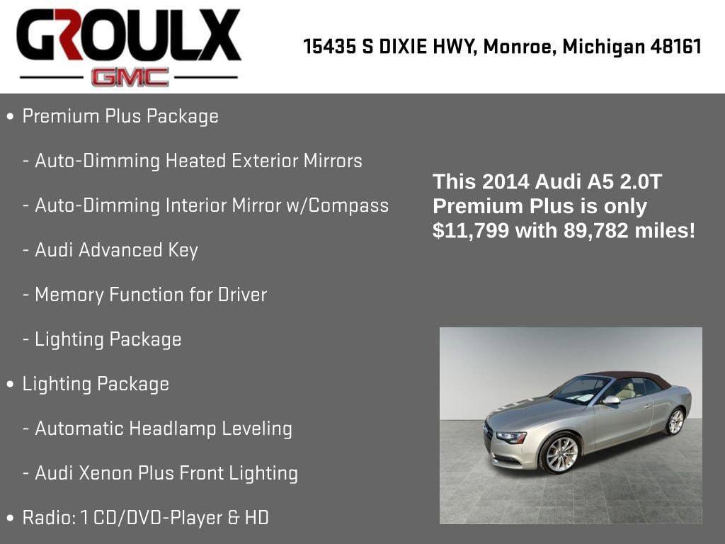 used 2014 Audi A5 car, priced at $11,799