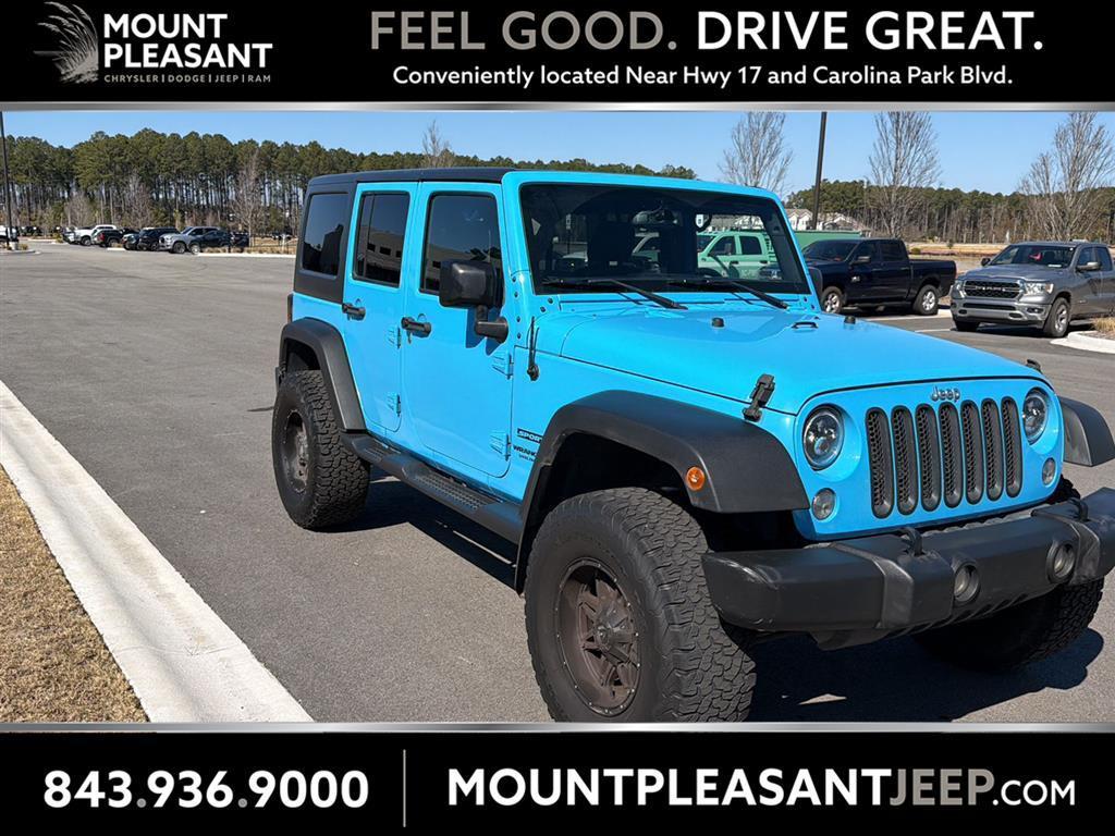 used 2017 Jeep Wrangler Unlimited car, priced at $20,998
