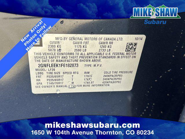 used 2015 Chevrolet Equinox car, priced at $9,227