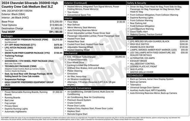 used 2024 Chevrolet Silverado 3500 car, priced at $67,980