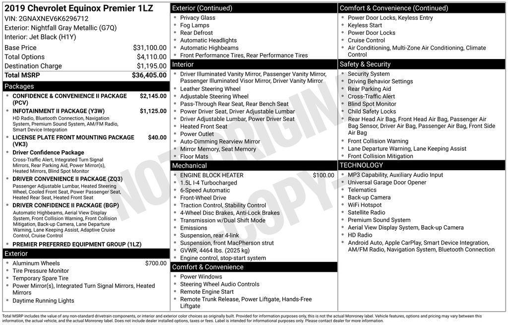 used 2019 Chevrolet Equinox car, priced at $12,980