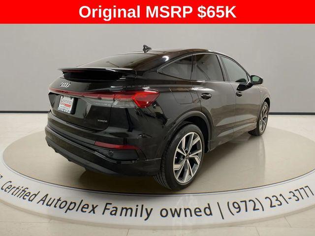 used 2024 Audi Q4 e-tron Sportback car, priced at $30,996