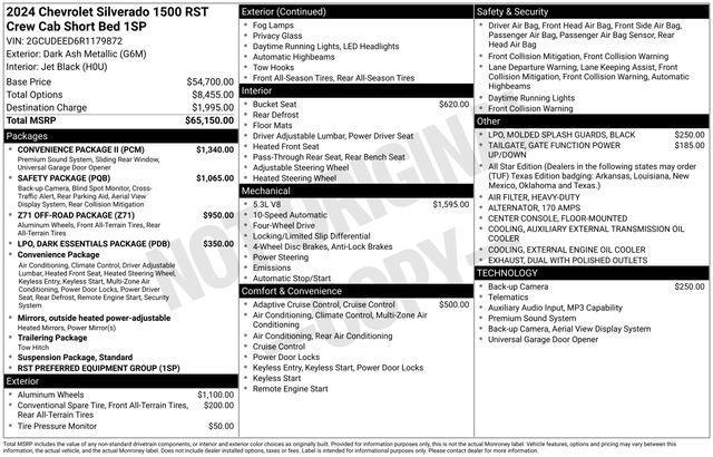 used 2024 Chevrolet Silverado 1500 car, priced at $47,000