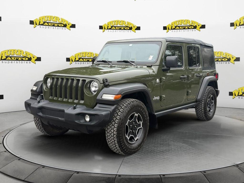 used 2021 Jeep Wrangler Unlimited car, priced at $28,452