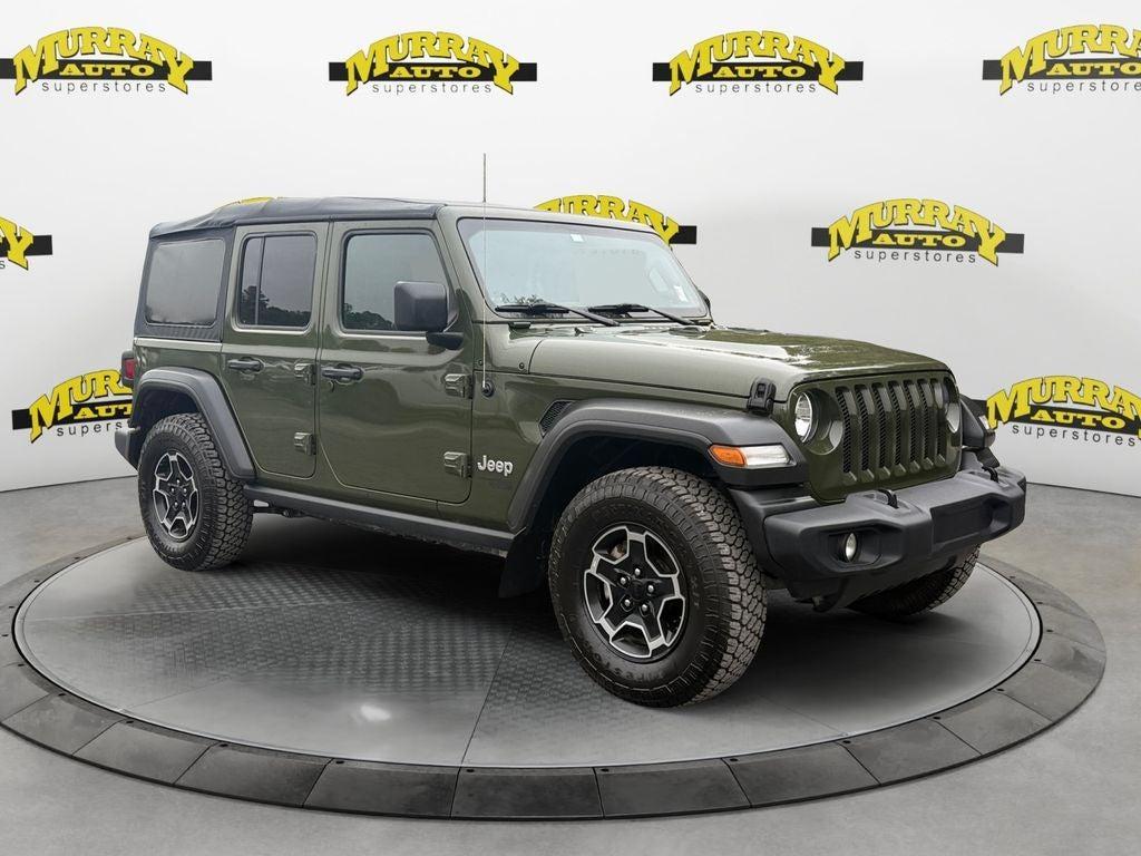 used 2021 Jeep Wrangler Unlimited car, priced at $28,452