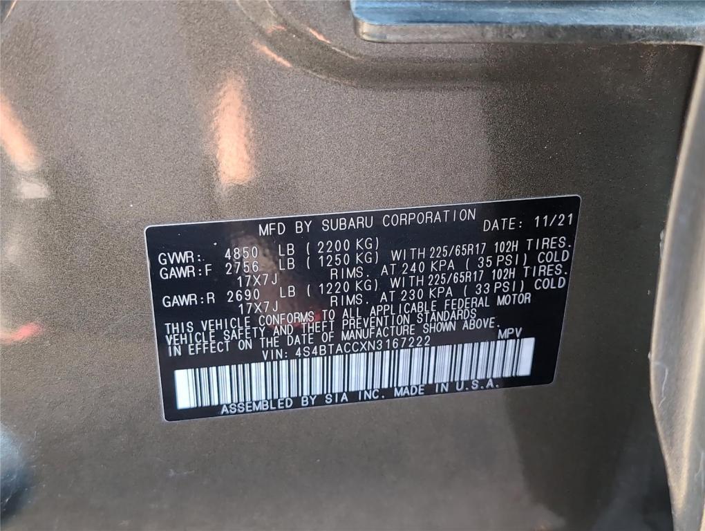 used 2022 Subaru Outback car, priced at $21,900