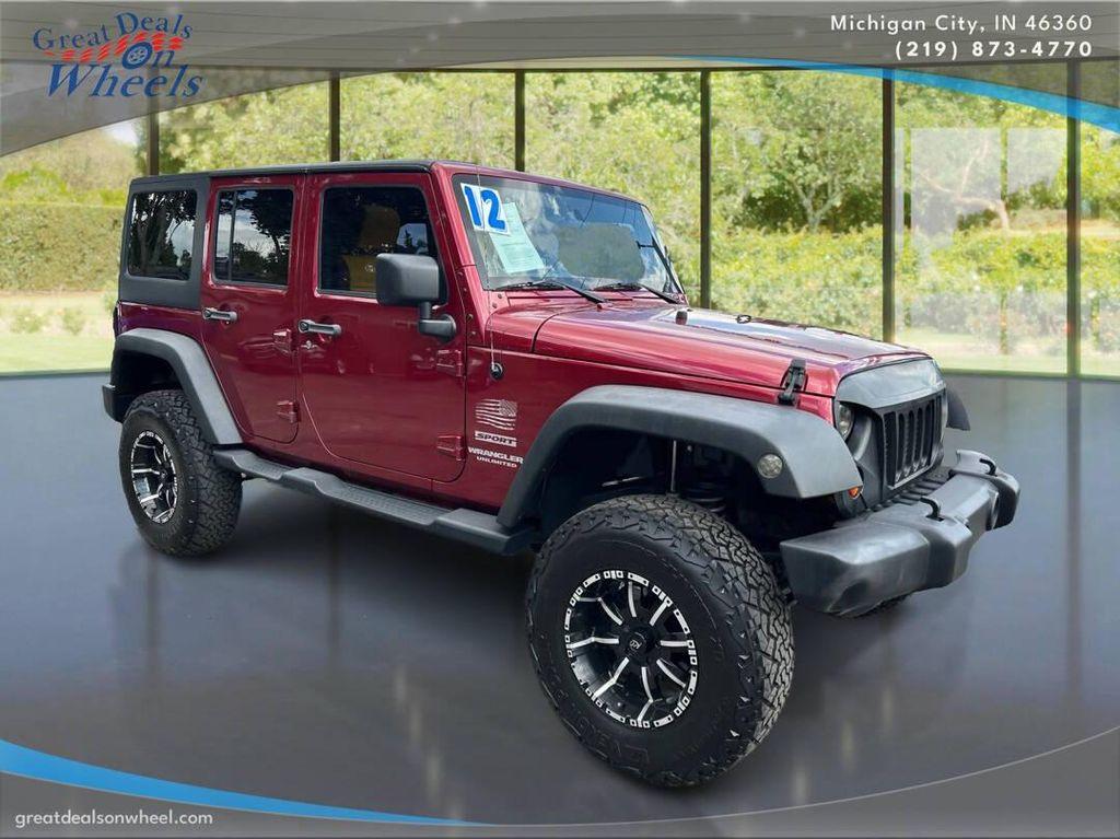 used 2012 Jeep Wrangler Unlimited car, priced at $14,990