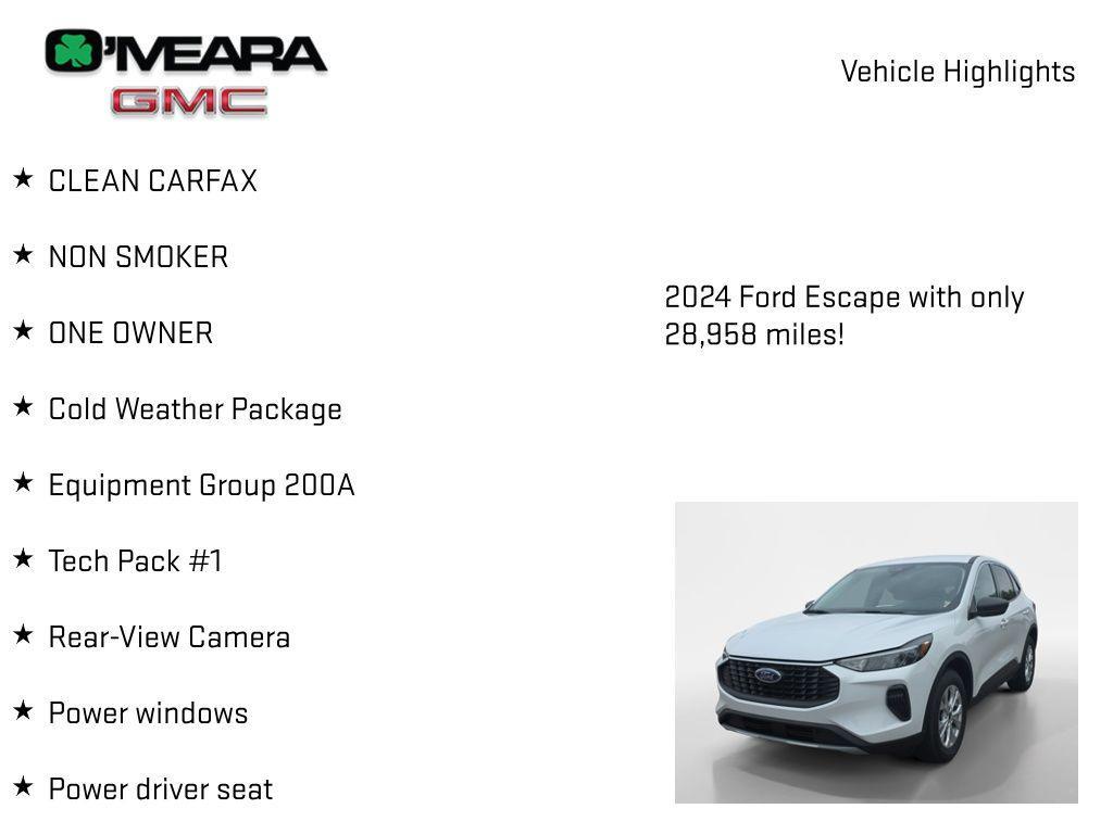 used 2024 Ford Escape car, priced at $22,750