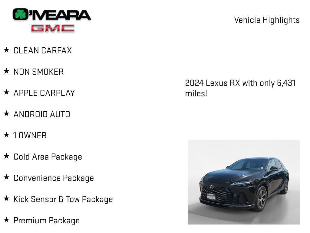 used 2024 Lexus RX 350h car, priced at $54,788