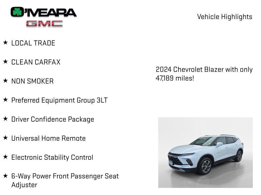 used 2024 Chevrolet Blazer car, priced at $24,898