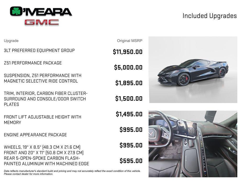 used 2020 Chevrolet Corvette car, priced at $65,998
