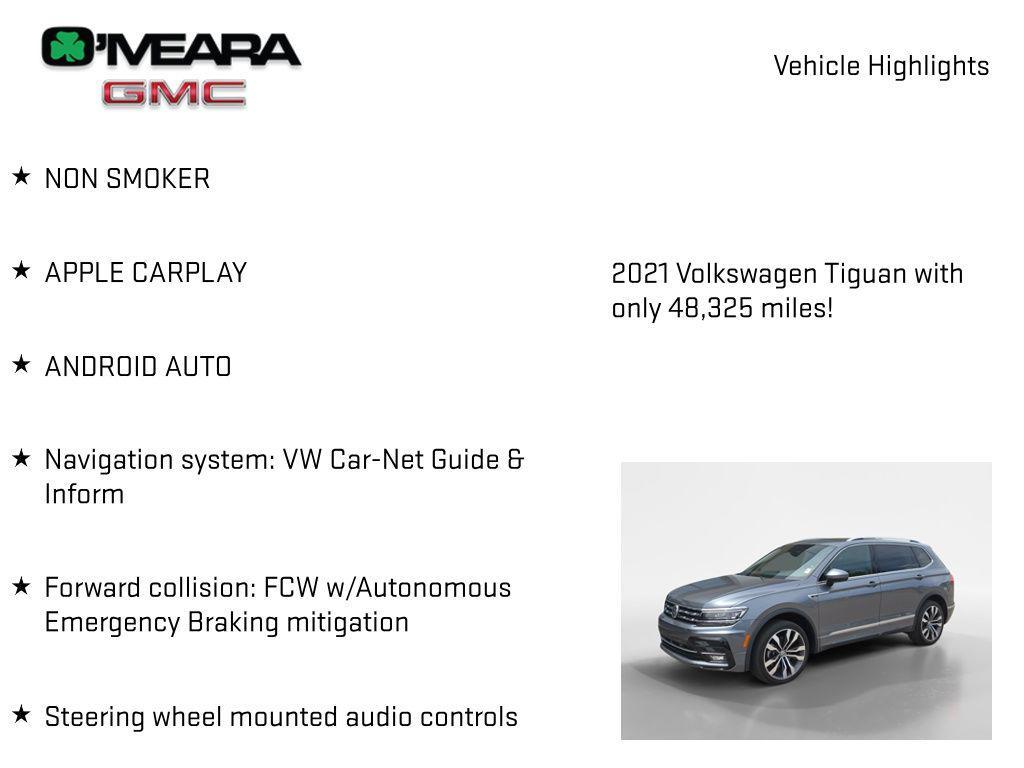 used 2021 Volkswagen Tiguan car, priced at $24,998