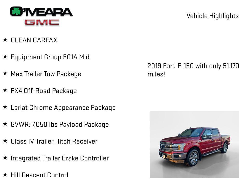 used 2019 Ford F-150 car, priced at $33,897