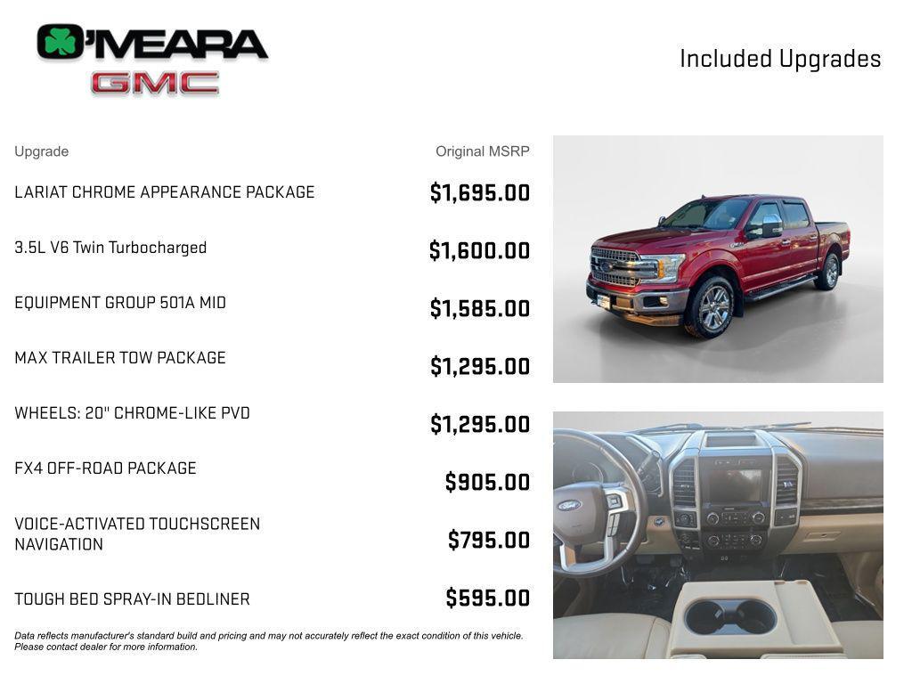 used 2019 Ford F-150 car, priced at $33,897