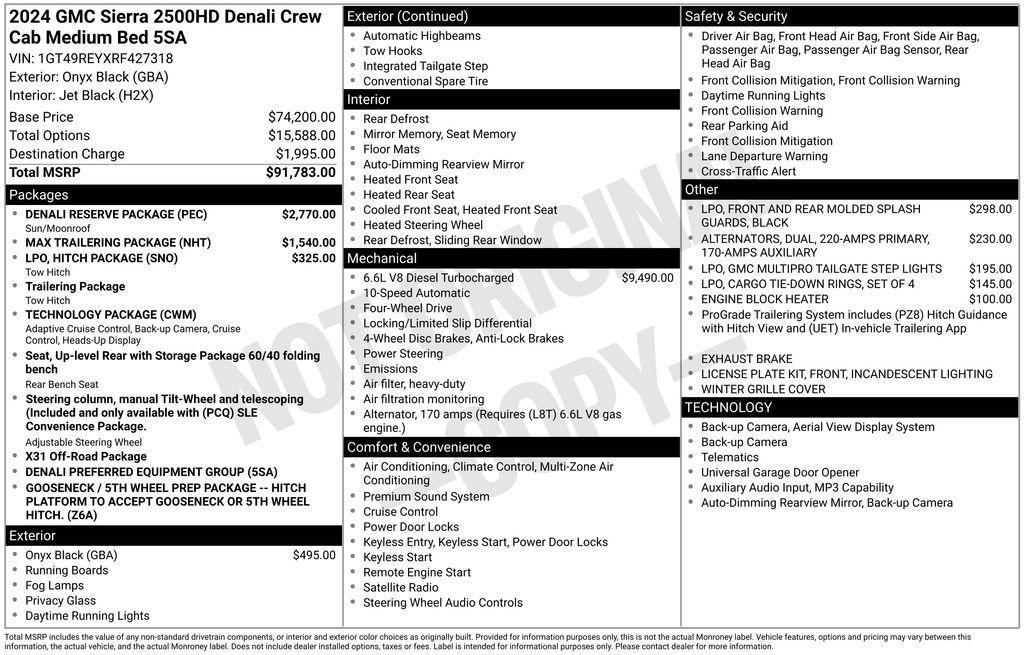 used 2024 GMC Sierra 2500 car, priced at $69,988