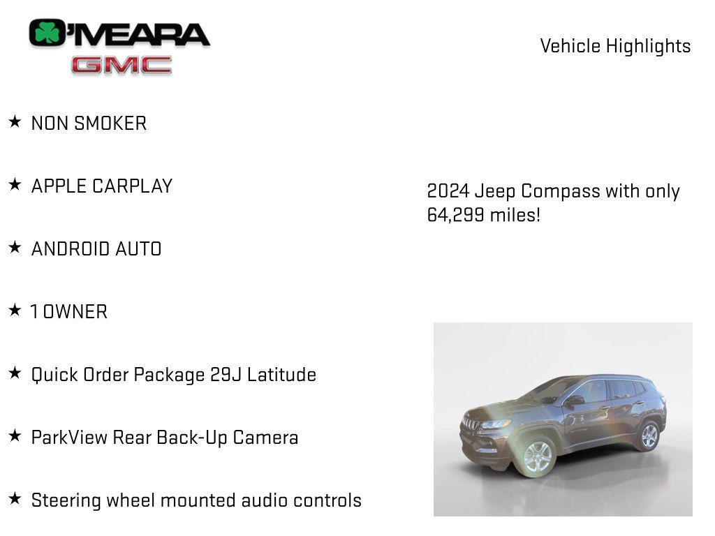 used 2024 Jeep Compass car, priced at $19,614