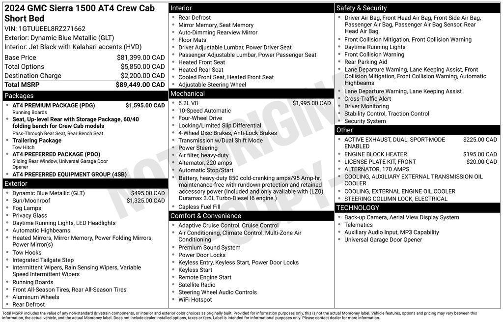 used 2024 GMC Sierra 1500 car, priced at $55,391
