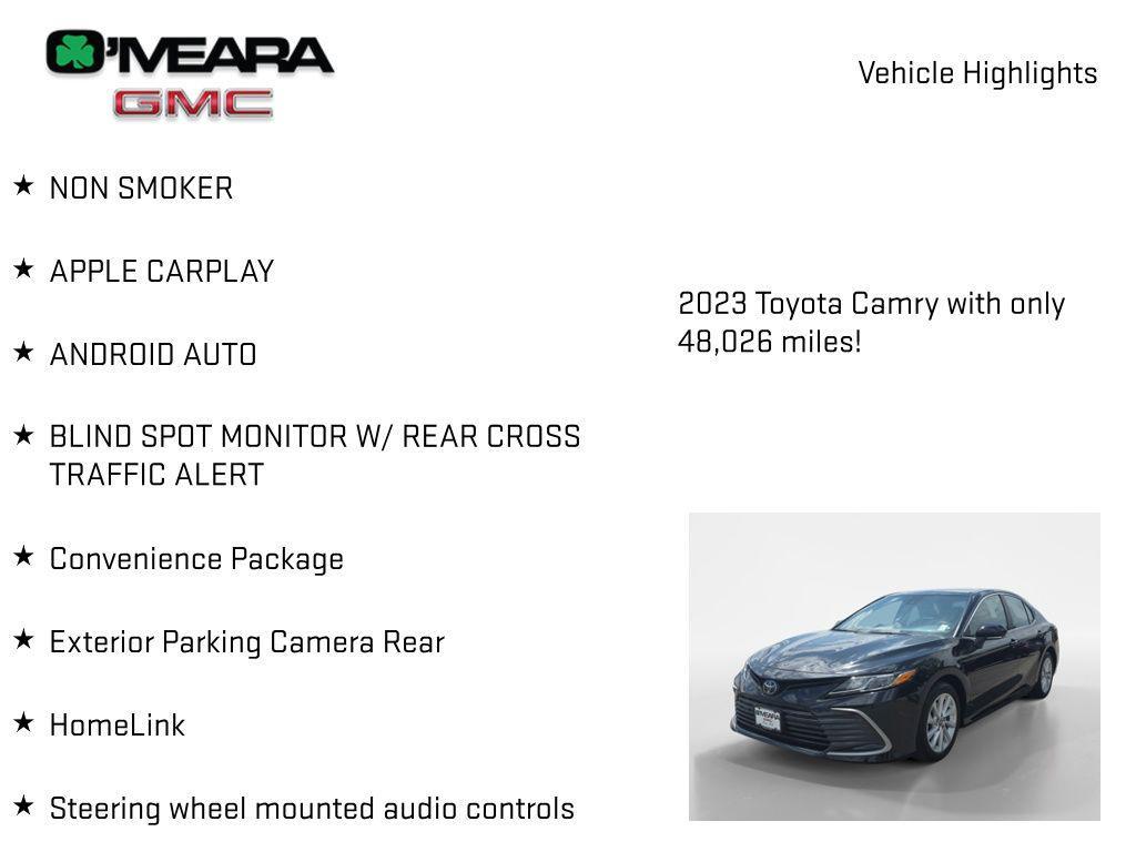 used 2023 Toyota Camry car, priced at $22,688