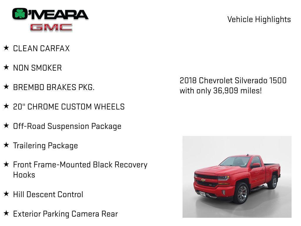 used 2018 Chevrolet Silverado 1500 car, priced at $43,730