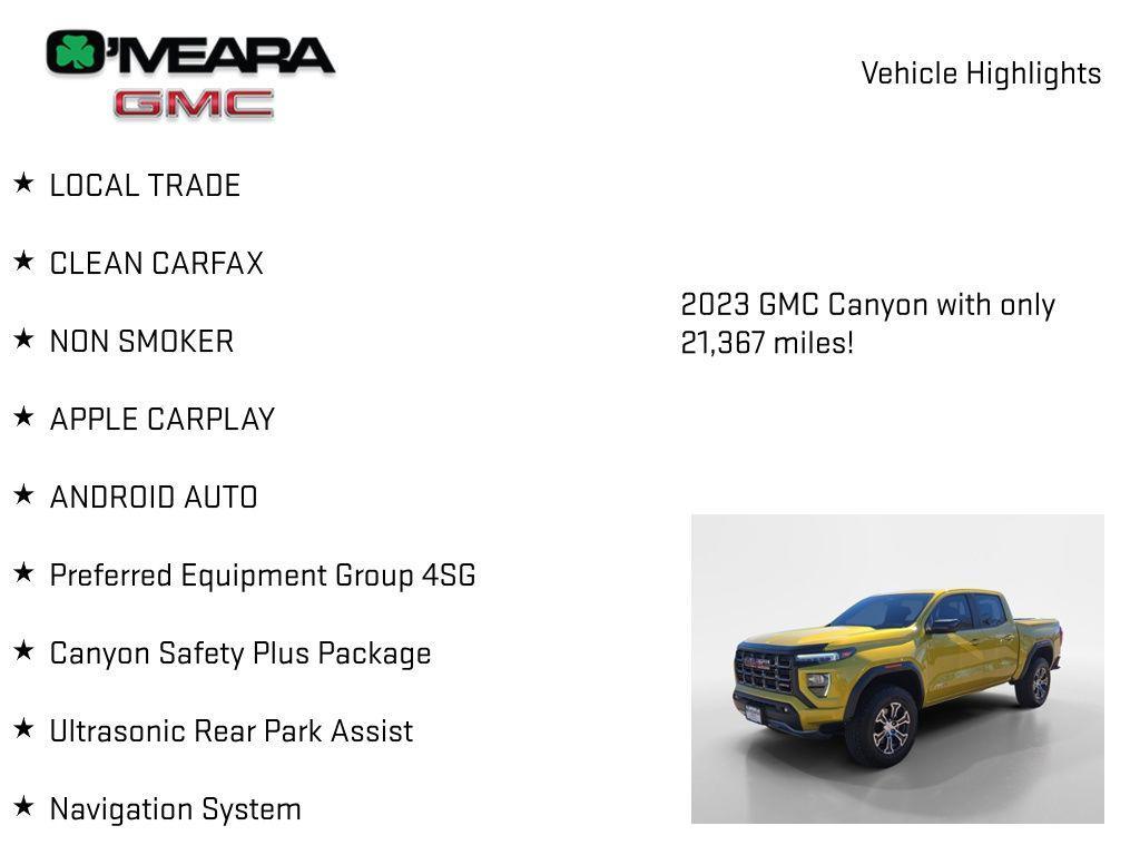 used 2023 GMC Canyon car, priced at $39,899