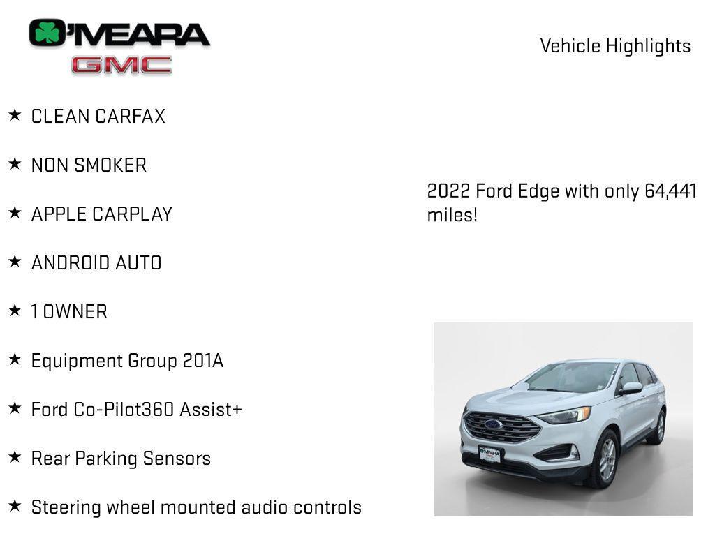 used 2022 Ford Edge car, priced at $19,181