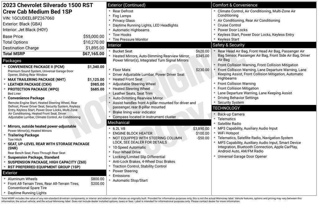 used 2023 Chevrolet Silverado 1500 car, priced at $42,288