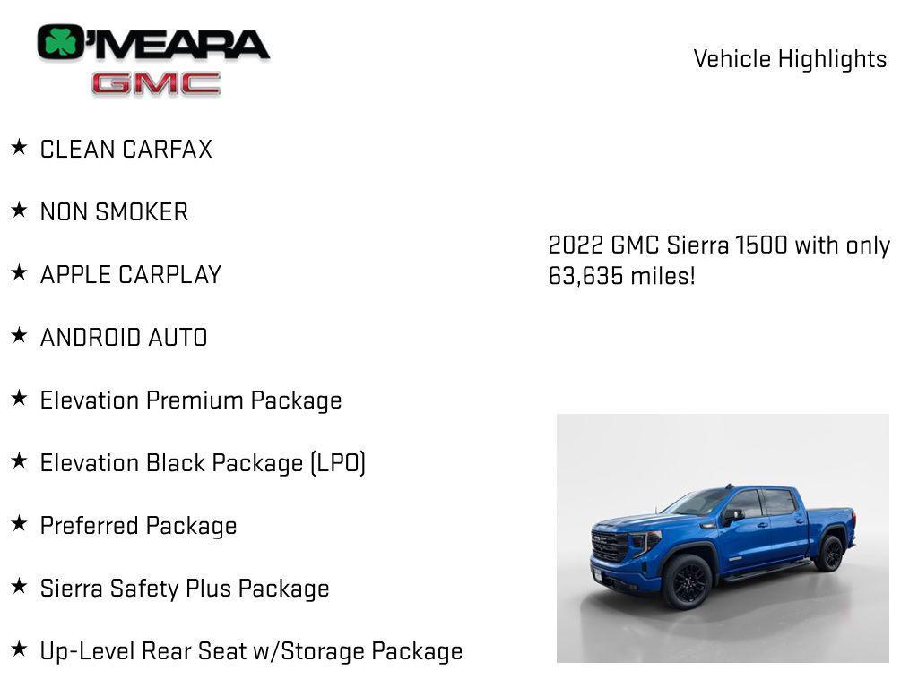 used 2022 GMC Sierra 1500 car, priced at $39,488