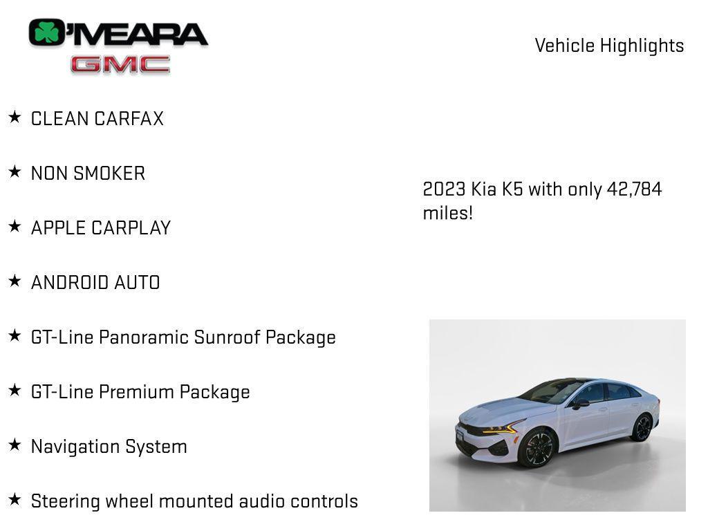 used 2023 Kia K5 car, priced at $25,458