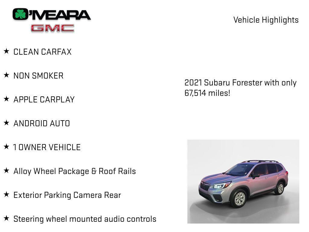 used 2021 Subaru Forester car, priced at $20,259
