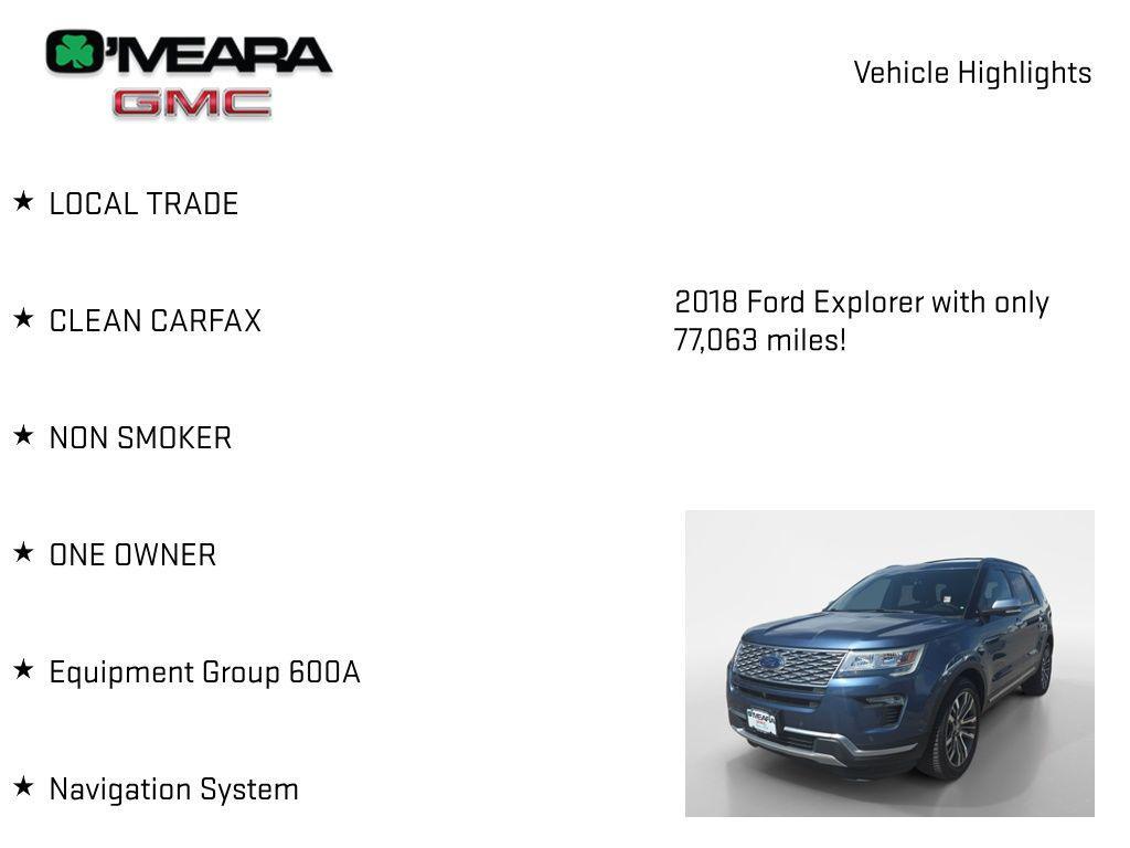 used 2018 Ford Explorer car, priced at $21,688