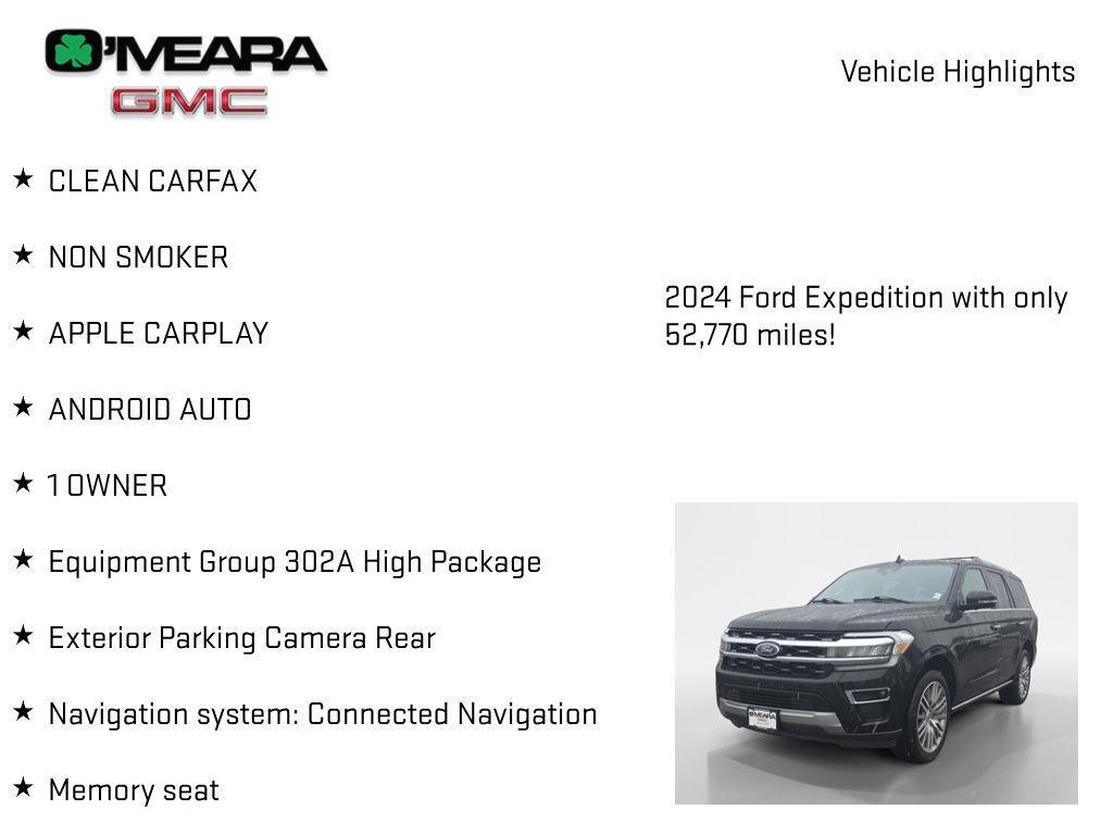 used 2024 Ford Expedition car, priced at $47,788