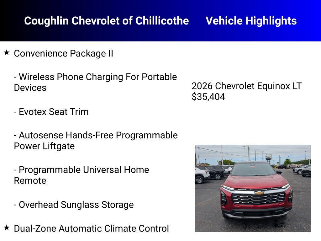new 2026 Chevrolet Equinox car, priced at $35,404