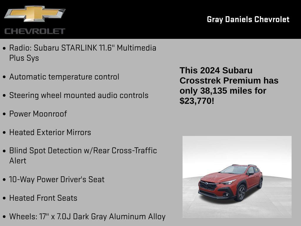 used 2024 Subaru Crosstrek car, priced at $23,770