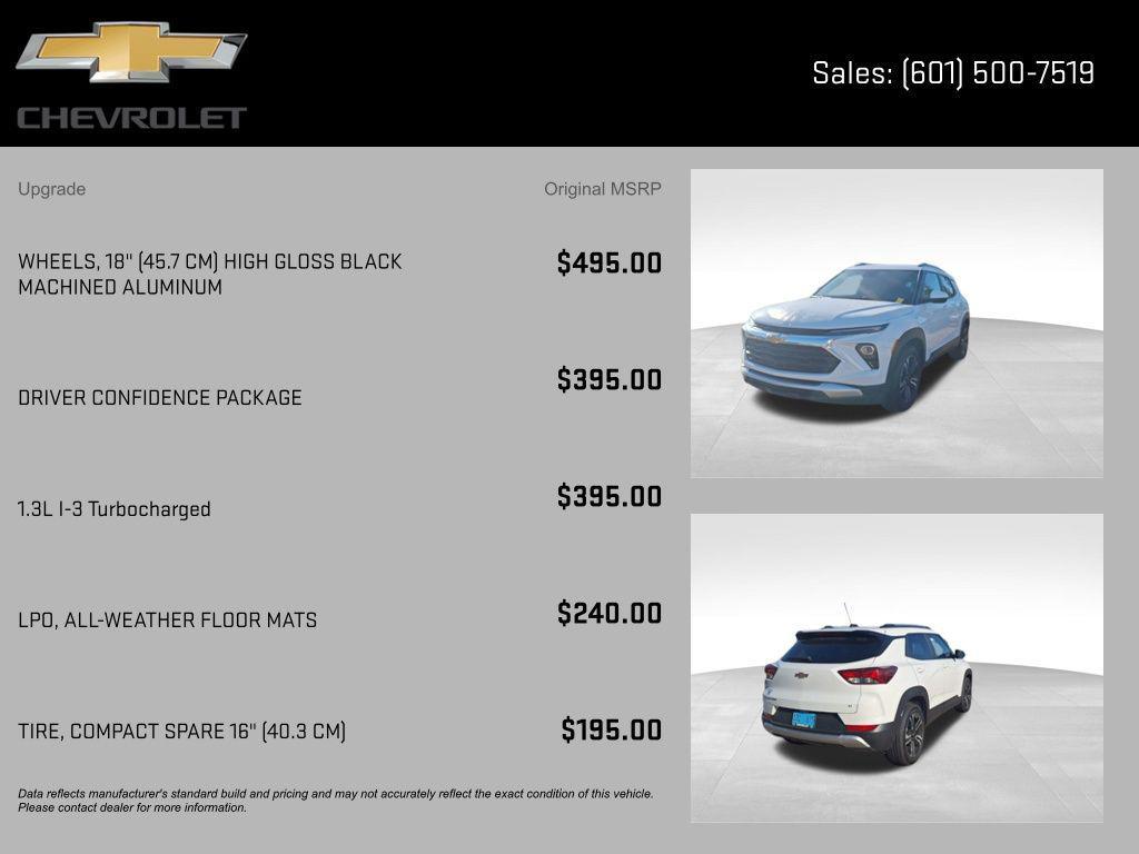 new 2026 Chevrolet TrailBlazer car, priced at $26,000