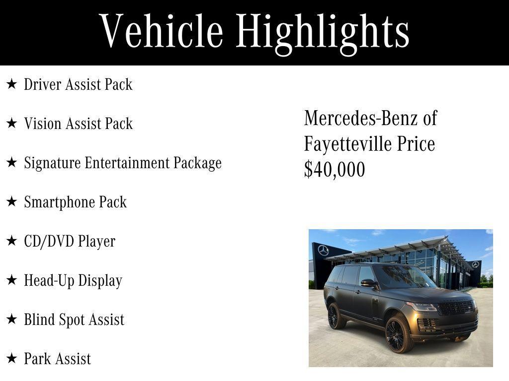 used 2019 Land Rover Range Rover car, priced at $40,000