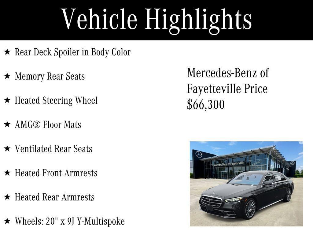 used 2022 Mercedes-Benz S-Class car, priced at $66,300