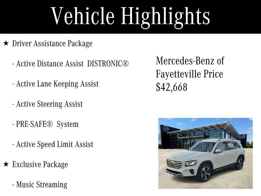 used 2025 Mercedes-Benz GLB 250 car, priced at $42,668