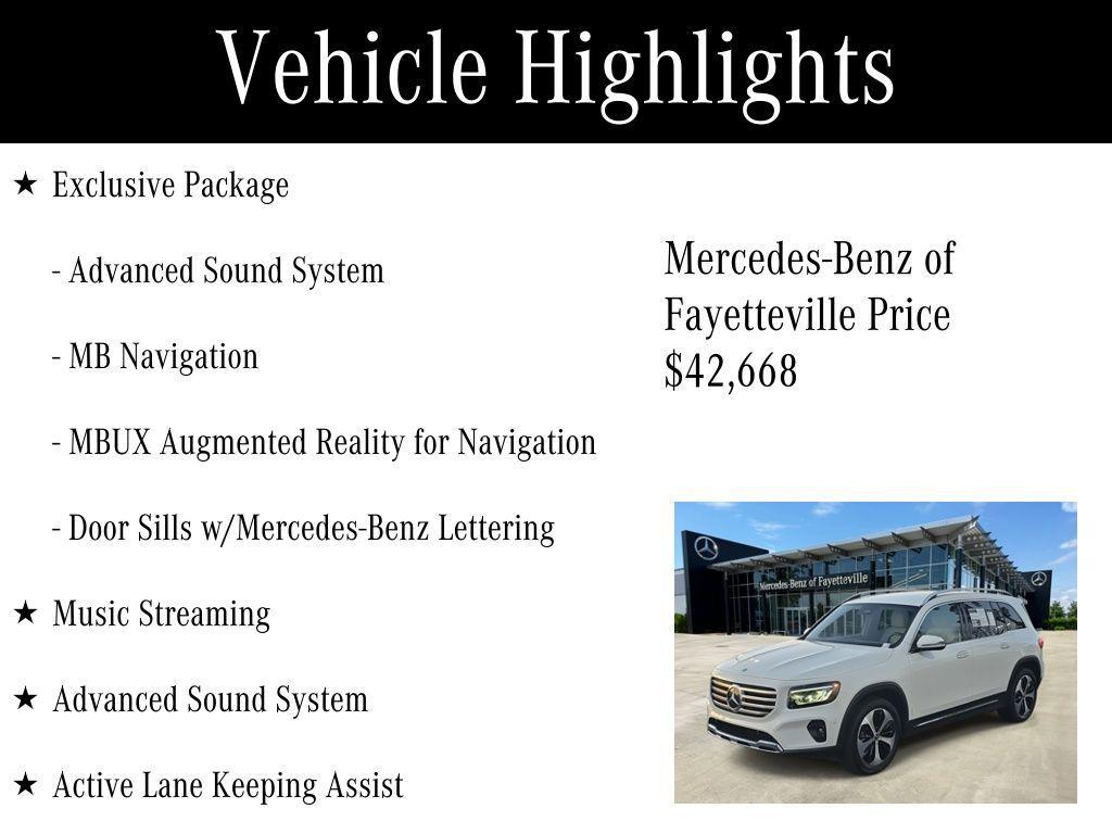 used 2025 Mercedes-Benz GLB 250 car, priced at $42,668