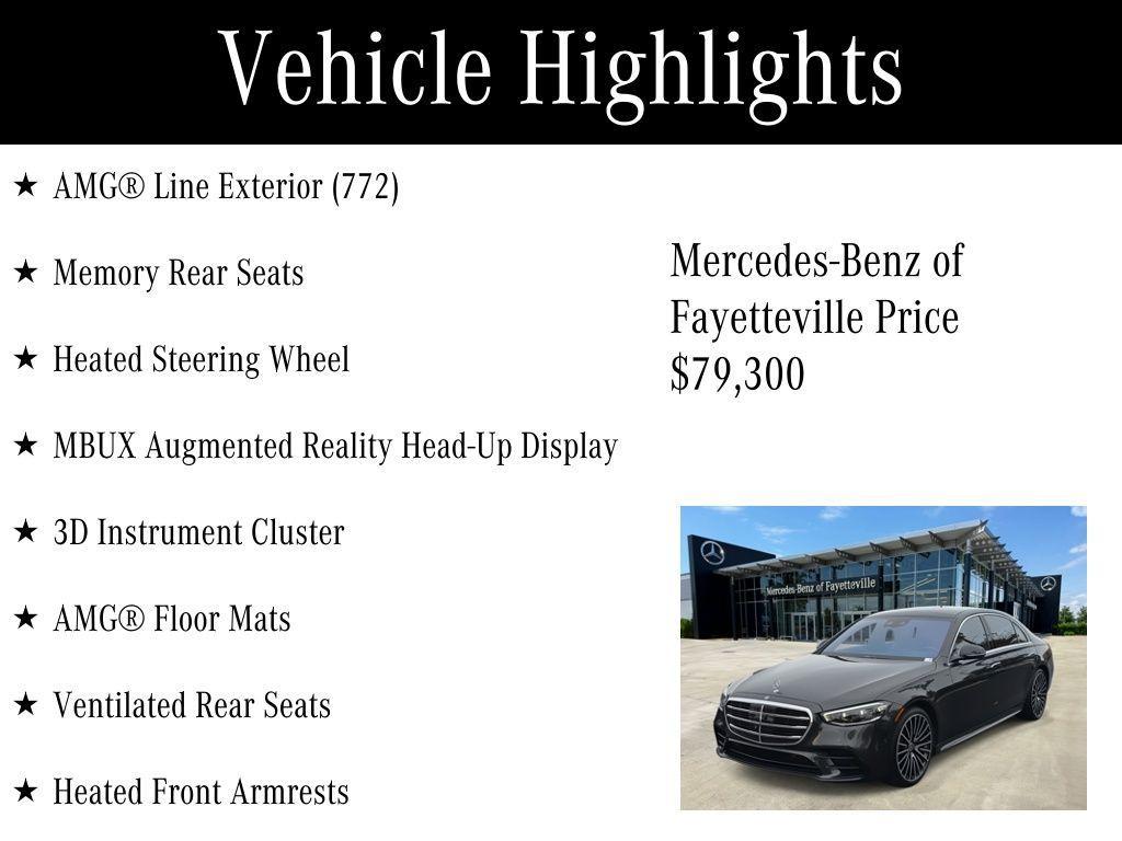 used 2022 Mercedes-Benz S-Class car, priced at $79,300