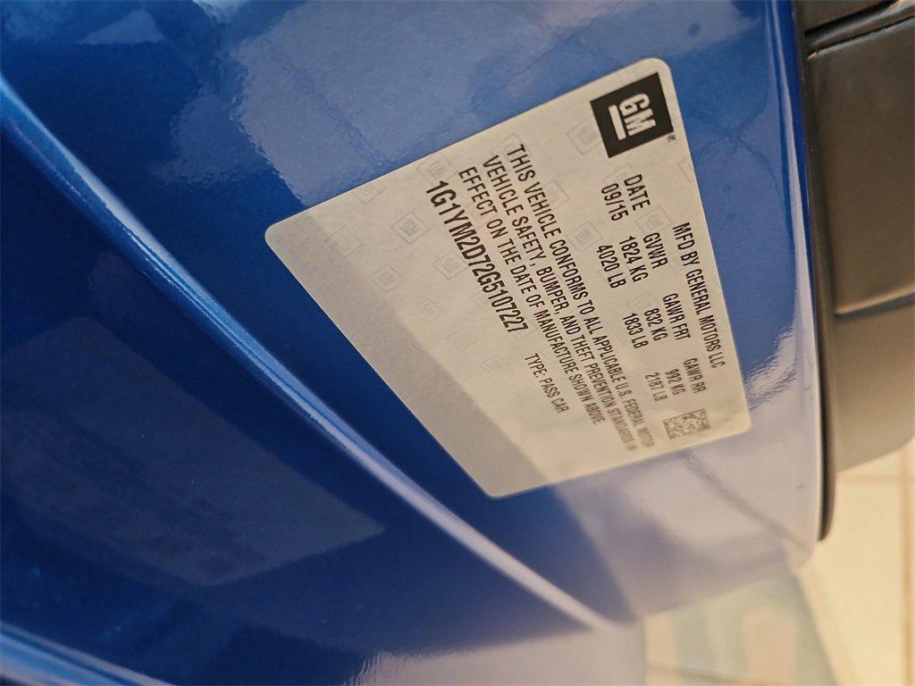 used 2016 Chevrolet Corvette car, priced at $46,987