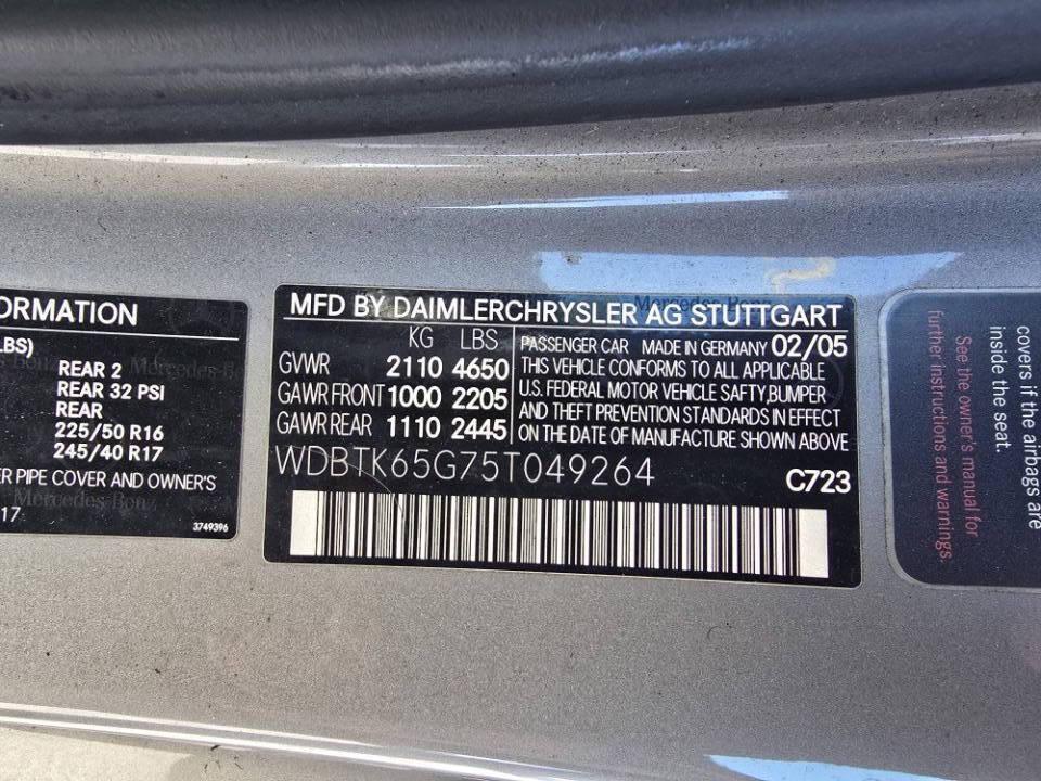 used 2005 Mercedes-Benz CLK-Class car, priced at $6,900