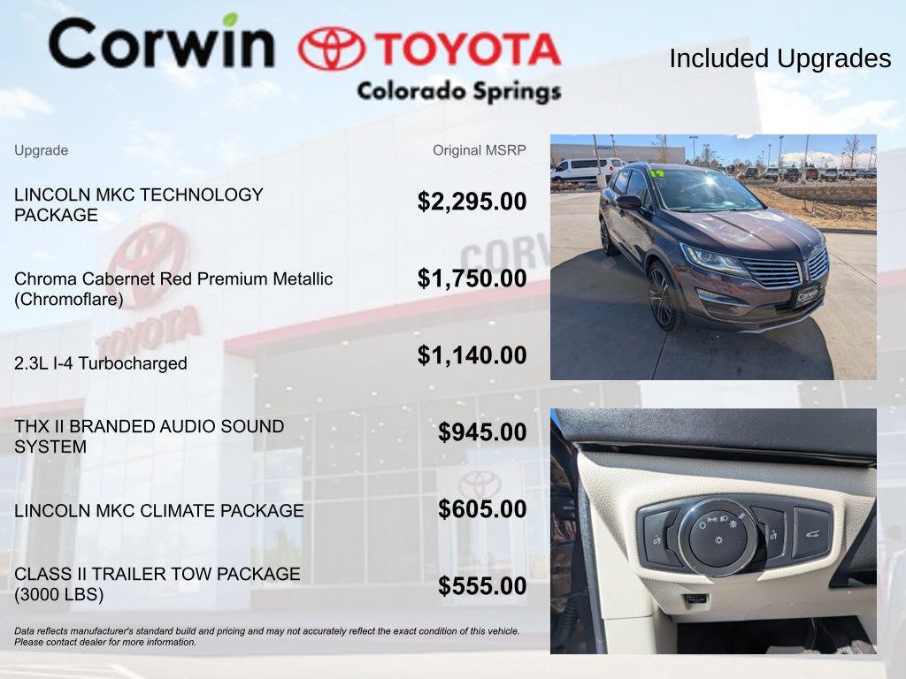 used 2018 Lincoln MKC car, priced at $19,000